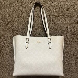 Coach Tote Bag Purse White